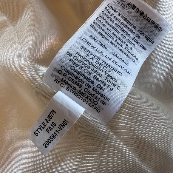 J. Crew Factory Cream Bomber Jacket sz S (read entire description) - Picture 5 of 13